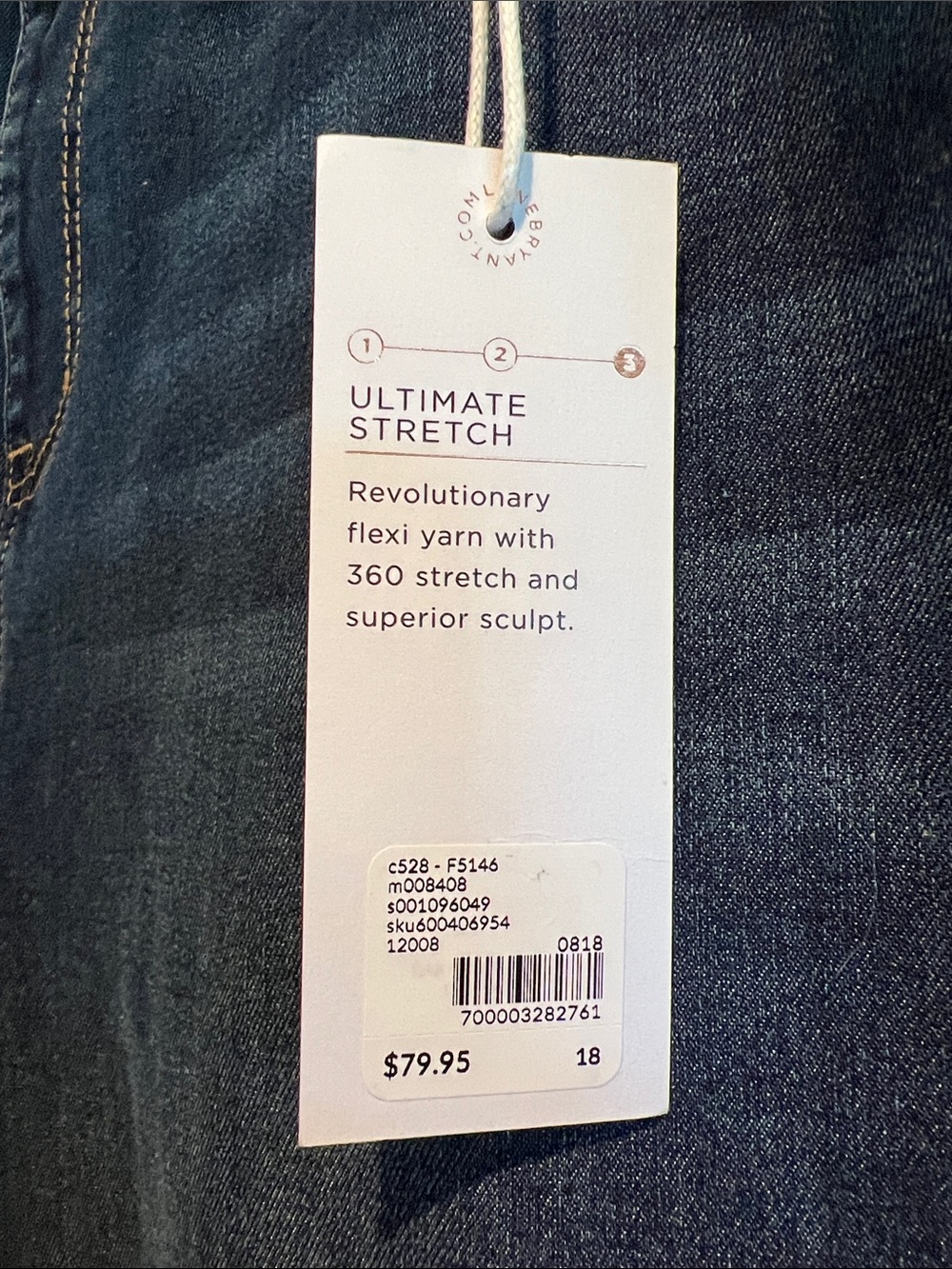 NWT⭐️Lane Bryant Dark Indigo, High Rise, Ultra Stretch Jeggings / Skinny Jeans - Picture 4 of 12
